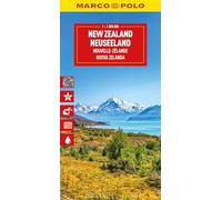 New Zealand Marco Polo Map: Straßenkarte und Autokarte mit sehenswerten Strecken, Highlights und digitaler Erweiterung