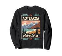 New Zealand NZ Mens Black Rugby Maorí Silver Fern Haka Sudadera