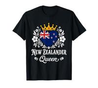 New Zealander Queen New Zealand Flag Proud Woman Camiseta