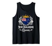 New Zealander Queen New Zealand Flag Proud Woman Camiseta sin Mangas