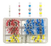 Newaner 120 conectores tope de cable terminales aislados impermeables, 4 tamaños 26-10 AWG