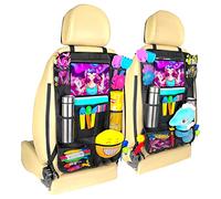 Newaner 2 piezas Organizadores para Coche llevar multibolsillos tela oxford evitar patadas asiento trasero del coche organizador grande,12 pulgadas iPad/bolsillo, lorganizador asiento coche niños.