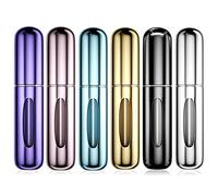 Newaner 6 piezas 5ML Atomizador Perfume Recargable, Mini botella rociadora portátil, Rociador de botella de perfume con ventana, Perfecto para caminar, viajar, salir de noche y fiestas.