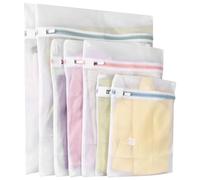 Newaner 7 piezas bolsa lavadora, red lavandería 3 tamaños, para evitar la deformación y los pliegues de la ropa, bolsas de malla con cremallera para suéteres, camisas, ropa interior, medias, Peluches