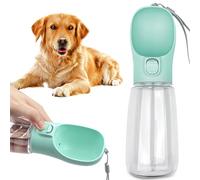 Newaner Botella de Agua para Perros,550ml Botella de Viaje para Caminar para Perros, Dispensador de Bebidas para Cachorros Taza Portátil para Beber para Mascotas al Aire Libre