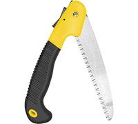 Newaner Serrucho de Poda Plegable de 180mm,Sierra de Mano Plegable Mango Antideslizante - Ajustable - Cierre de Seguridad,Sierra de mano premium para jardinería, camping, poda de ramas(amarillo)