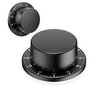 Newaner Temporizador de Cocina Mecánico Magnético Adsorbible, De Acero Inoxidable Resistente al Agua, Para Cocinar, Hornear y Huevos Cocidos