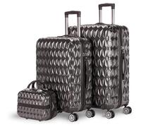 Newbasic prisma set de 2 maletas de viaje rigidas con ruedas multidireccionales + neceser - mango telescopico - cierre tsa integ