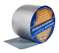 Newbass Cinta de butilo - 100 mm x 5 m cinta impermeable - Cinta de sellado autoadhesiva - Cinta adhesiva impermeable - Cinta de sellado