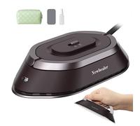 Newbealer Plancha de Viaje para Ropa, Plancha Pequeña Universal 100V-240V | Mini Dimensiones 15,5x8x3,4 cm, Ligera y Compacta sin Vapor con Suela de Cerámica Antiadherente, Bolsa de Transporte