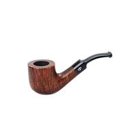 NewBee Mini paños de tabaco de bolsillo Briar de madera con tubo corto doblado Sillín tallo reemplazo 3 mm filtros de metal (AA0060S)