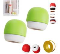 Newbeew 6-Layer Deep Purification Faucet Filter, Multi-Layer Deep Purification Faucets Water Filters, Mushroom-Head Faucet Filter, Compact and Portable Easy Install (2*Green)