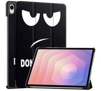 Newbillion Funda Compatible con Samsung Galaxy Tab S11 (SM-X730) 11 Pulgadas 2025, Cubierta Ultra Fina con Carcasa Trasera Rígida Antichoque con Soporte, Auto Sueño/Despertar, Don't Touch ME