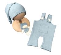 Newborn Baby Girl/Boy Crochet Knit Costume Prop Hats Outfits Baby Photoshooting Kostüme Set,Recién Nacido Fotografía Requisit Mameluco Sombrero Ratas Muñeca Set Infantil Bebé Foto Accesorios Trajes