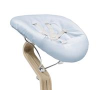 Newborn Set Stokke Nomi, Blanco/Azul Grisáceo - Incluye un arnés de seguridad de 5 puntos y una tela reversible y lavable - Para todas las Sillas Nomi