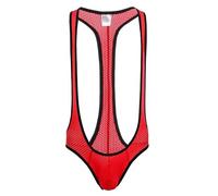 NewBull Tanga Borat Mankini para Hombre Sexy Jockstrap Bañador Suspensorio V Sling Ropa Interior Transpirable Traje de Baño Cosplay Body de Fiesta Pijama Lencería Divertida para Valentín
