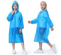 Newbyinn 2 Piezas Chubasquero niño impermeable,Raincoat Niños Niñas Chubasqueros transparente poncho lluvia capa de chuva
