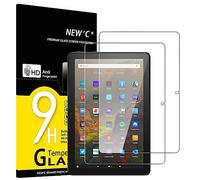 NEW'C 2 Piezas, Protector Pantalla para Amazon Fire HD 10 / HD 10 Plus/HD 10 Kids Edición (11ª Generación, 2021) Cristal templado, Dureza 9H, 0.33 mm Ultra Transparente, Ultra Resistente
