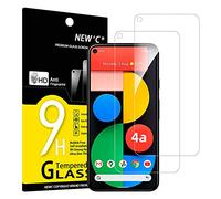 NEW'C 2 Piezas, Protector Pantalla para Google Pixel 4a 5G, [No para Pixel 4a] Cristal templado Antiarañazos, Antihuellas, Sin Burbujas, Dureza 9H, 0.33 mm Ultra Transparente, Ultra Resistente