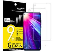 NEW'C 2 Piezas, Protector Pantalla para Honor View 20, Huawei Nova 4, Cristal templado Antiarañazos, Antihuellas, Sin Burbujas, Dureza 9H, 0.33 mm Ultra Transparente, Ultra Resistente