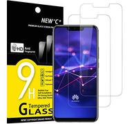 NEW'C 2 Piezas, Protector Pantalla para Huawei Mate 20 Lite, Honor Play, Cristal Templado Antiarañazos, Antihuellas, Sin Burbujas, Dureza 9H, 0.33 mm Ultra Transparente, Ultra Resistente
