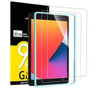 NEW'C 2 Piezas, Protector Pantalla para iPad 10,2 Pulgadas (2021/2020/2019 Modelo, 7ª/8ª/9ª Generación) y una Herramienta de alineación inclu, Antiarañazos, Cristal Templado Ultra Resistente