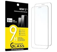 NEW'C 2 Piezas, Protector Pantalla para iPhone 12, iPhone 12 Pro (6,1 Pulgadas), Cristal templado Antiarañazos, Antihuellas, Sin Burbujas, Dureza 9H, 0.33 mm Ultra Transparente, Ultra Resistente
