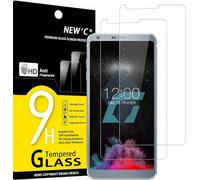 NEW'C 2 Piezas, Protector Pantalla para LG G6, Cristal Templado Antiarañazos, Antihuellas, Sin Burbujas, Dureza 9H, 0.33 mm Ultra Transparente, Ultra Resistente