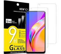 NEW'C 2 Piezas, Protector Pantalla para Oppo A74 4G, Oppo A94 5G, Cristal templado Antiarañazos, Antihuellas, Sin Burbujas, Dureza 9H, 0.33 mm Ultra Transparente, Ultra Resistente