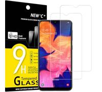 NEW'C 2 Piezas, Protector Pantalla para Samsung Galaxy A10 (SM-A105F), M10, Cristal templado Antiarañazos, Antihuellas, Sin Burbujas, Dureza 9H, 0.33 mm Ultra Transparente, Ultra Resistente
