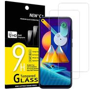 NEW'C 2 Piezas, Protector Pantalla para Samsung Galaxy A11, Galaxy M11, Cristal templado Antiarañazos, Antihuellas, Sin Burbujas, Dureza 9H, 0.33 mm Ultra Transparente, Ultra Resistente