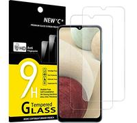 NEW'C 2 Piezas, Protector Pantalla para Samsung Galaxy A12, Cristal templado Antiarañazos, Antihuellas, Sin Burbujas, Dureza 9H, 0.33 mm Ultra Transparente, Ultra Resistente