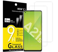 NEW'C 2 Piezas, Protector Pantalla para Samsung Galaxy A21s, Cristal Templado Antiarañazos, Antihuellas, Sin Burbujas, Dureza 9H, 0.33 mm Ultra Transparente, Ultra Resistente