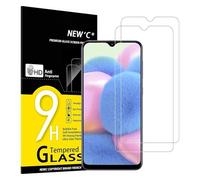NEW'C 2 Piezas, Protector Pantalla para Samsung Galaxy A30s, A40s, Cristal templado Antiarañazos, Antihuellas, Sin Burbujas, Dureza 9H, 0.33 mm Ultra Transparente, Ultra Resistente