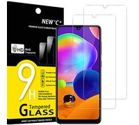 NEW'C 2 Piezas, Protector Pantalla para Samsung Galaxy A31, Cristal templado Antiarañazos, Antihuellas, Sin Burbujas, Dureza 9H, 0.33 mm Ultra Transparente, Ultra Resistente