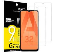 NEW'C 2 Piezas, Protector Pantalla para Samsung Galaxy A32 5G, Cristal templado Antiarañazos, Antihuellas, Sin Burbujas, Dureza 9H, 0.33 mm Ultra Transparente, Ultra Resistente