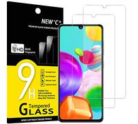 NEW'C 2 Piezas, Protector Pantalla para Samsung Galaxy A41, Cristal Templado Antiarañazos, Antihuellas, Sin Burbujas, Dureza 9H, 0.33 mm Ultra Transparente, Ultra Resistente