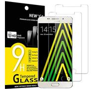 NEW'C 2 Piezas, Protector Pantalla para Samsung Galaxy A5 2016 (SM-A510), Cristal templado Antiarañazos, Antihuellas, Sin Burbujas, Dureza 9H, 0.33 mm Ultra Transparente, Ultra Resistente