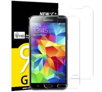 NEW'C 2 Piezas, Protector Pantalla para Samsung Galaxy S5 Mini, Cristal templado Antiarañazos, Antihuellas, Sin Burbujas, Dureza 9H, 0.33 mm Ultra Transparente, Ultra Resistente