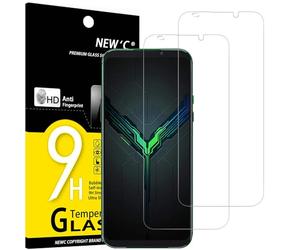 NEW'C 2 Piezas, Protector Pantalla para Xiaomi Black Shark 2, 2 Pro, Cristal templado Antiarañazos, Antihuellas, Sin Burbujas, Dureza 9H, 0.33 mm Ultra Transparente, Ultra Resistente