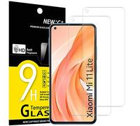 NEW'C 2 Piezas, Protector Pantalla para Xiaomi Mi 11 Lite/Mi 11 Lite 5G, Cristal Templado Antiarañazos, Antihuellas, Sin Burbujas, Dureza 9H, 0.33 mm Ultra Transparente, Ultra Resistente