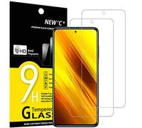 NEW'C 2 Piezas, Protector Pantalla para Xiaomi Poco X3 / Poco X3 Pro/Poco X3 NFC, Cristal Templado Antiarañazos, Antihuellas, Sin Burbujas, Dureza 9H, 0.33 mm Ultra Transparente, Ultra Resistente