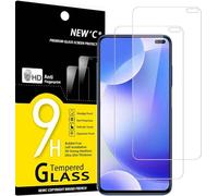NEW'C 2 Piezas, Protector Pantalla para Xiaomi Redmi K30, Xiaomi Poco X2, Cristal templado Antiarañazos, Antihuellas, Sin Burbujas, Dureza 9H, 0.33 mm Ultra Transparente, Ultra Resistente
