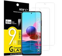 NEW'C 2 Piezas, Protector Pantalla para Xiaomi Redmi Note 10, Note 10 5G, Xiaomi Poco M5s Cristal templado Antiarañazos, Antihuellas, Dureza 9H, 0.33 mm Ultra Transparente, Ultra Resistente