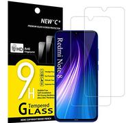 NEW'C 2 Piezas, Protector Pantalla para Xiaomi Redmi Note 8, Note 8 2021, Xiaomi Mi 9 Lite, Antiarañazos, Antihuellas, Sin Burbujas, Dureza 9H, 0.33 mm Ultra Transparente, Ultra Resistente