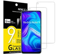 NEW'C 2 Piezas, Protector Pantalla para Xiaomi Redmi Note 9, Xiaomi Redmi 10X 4G, Cristal templado Antiarañazos, Antihuellas, Sin Burbujas, Dureza 9H, 0.33 mm Ultra Transparente, Ultra Resistente