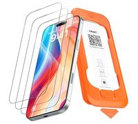 NEW'C 3 Piezas, Protector de pantalla Cobertura total para iPhone 17 Pro Max 6,9 pulgadas [Instalación Automática], Cristal Vidrio Templado - Ultra Resistente - Efectivo contra Rayones