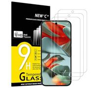 NEW'C 3 Piezas, Protector Pantalla para Google Pixel 10 Pro XL, Pixel 9 Pro XL, Cristal templado Antiarañazos, Antihuellas, Sin Burbujas, Dureza 9H, 0.33 mm Ultra Transparente, Ultra Resistente