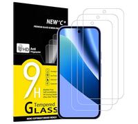 NEW'C 3 Piezas, Protector Pantalla para Google Pixel 10a, Cristal templado Antiarañazos, Antihuellas,Sin Burbujas, Dureza 9H,0.33 mm Ultra Transparente, Ultra Resistente