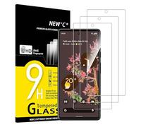 NEW'C 3 Piezas, Protector Pantalla para Google Pixel 6, Cristal templado Antiarañazos, Antihuellas, Sin Burbujas, Dureza 9H, 0.33 mm Ultra Transparente, Ultra Resistente